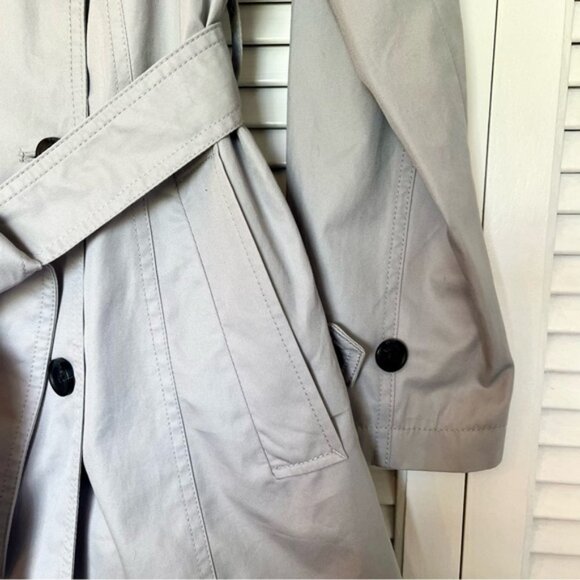NWT Banana Republic Gray Trench Coat - Picture 6 of 15